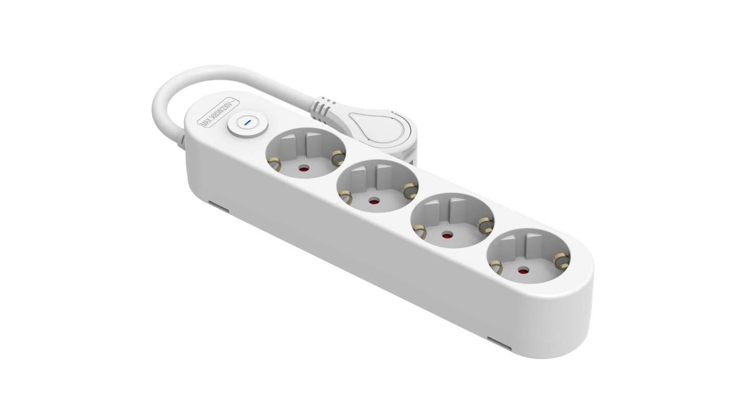 V.E.M. 4 - Way Multiple Socket – Durable & Safe Power Extension - V.E.M. - Azar Group