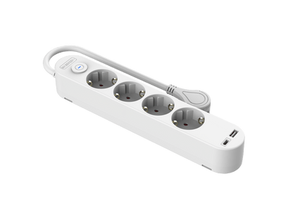 V.E.M. 4 - Way Multiple Socket with USB – Safe Power & Smart Charging - V.E.M. - Azar Group