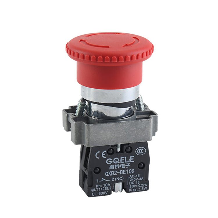 V.E.M. GXB2 - BS542 Φ40 Normal Emergency Switch with 1NC - Control Switches - V.E.M. - Azar Group