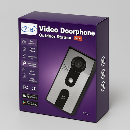V.E.M. Video Doorphone Outdoor Station For 1 Apartment - Interphones - V.E.M. - Azar Group