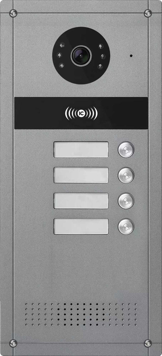 V.E.M. Video Doorphone Outdoor Station For 4 Apartments - Interphones - V.E.M. - Azar Group