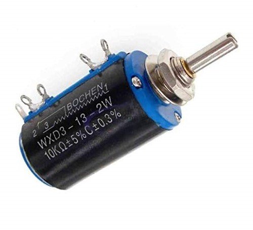 V.E.M. WXD3 - 13 - 2W 10K ohm Multiturn Wirewound Potentiometer Adjustable Resistor - Control Switches - V.E.M. - Azar Group