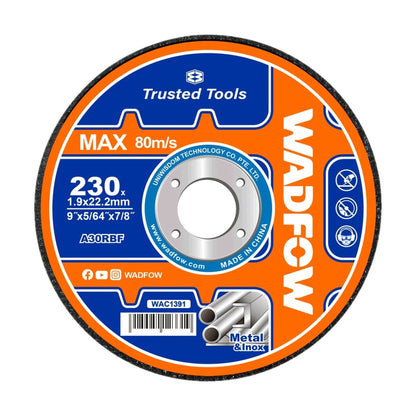WADFOW WAC1391 Metal Cutting Disc 230x1.9x22.2mm