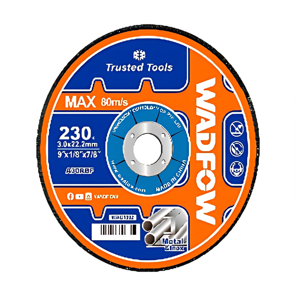 WADFOW WAC1392 Metal Cutting Disc 230x3.0x22.2mm