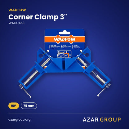 WADFOW WACC453 Corner Clamp 3" – 90°, 75 mm