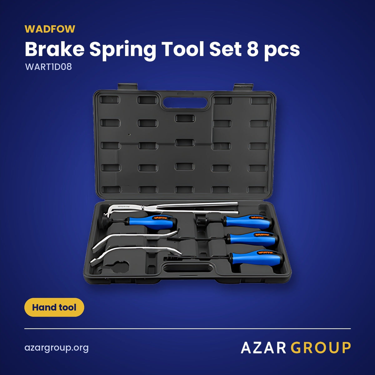 WADFOW WART1D08 Brake Spring Tool Set 8 pcs – Hand tool
