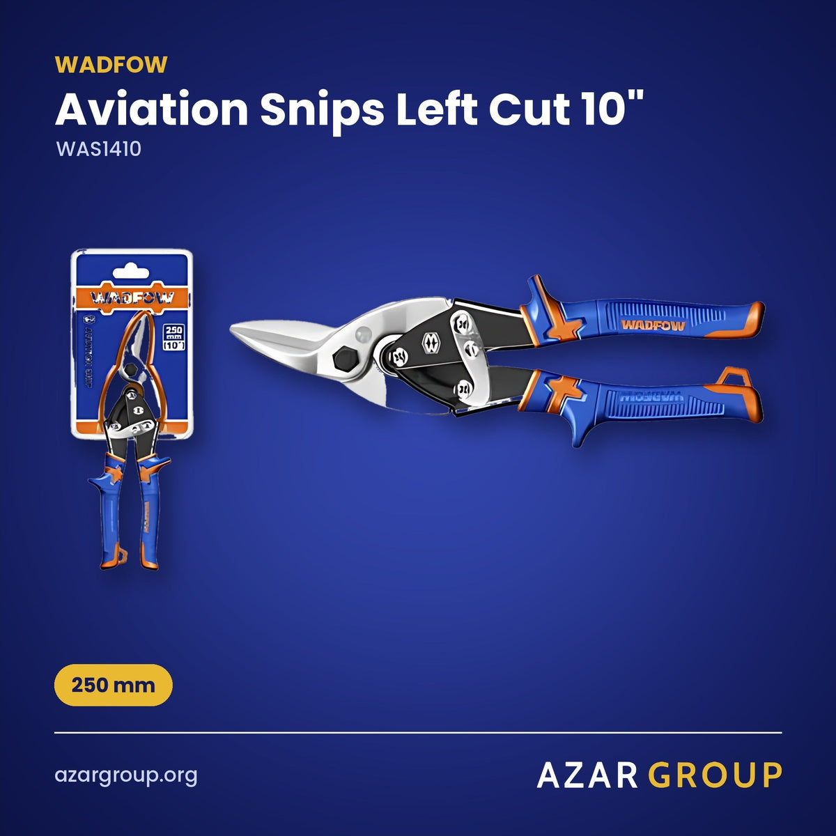 WADFOW WAS1410 Aviation Snips Left Cut 10" – 250 mm