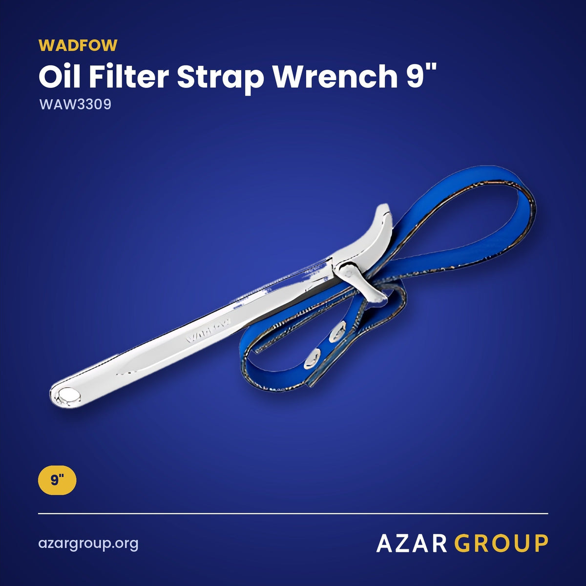 WADFOW WAW3309 Oil Filter Strap Wrench 9" – 9"