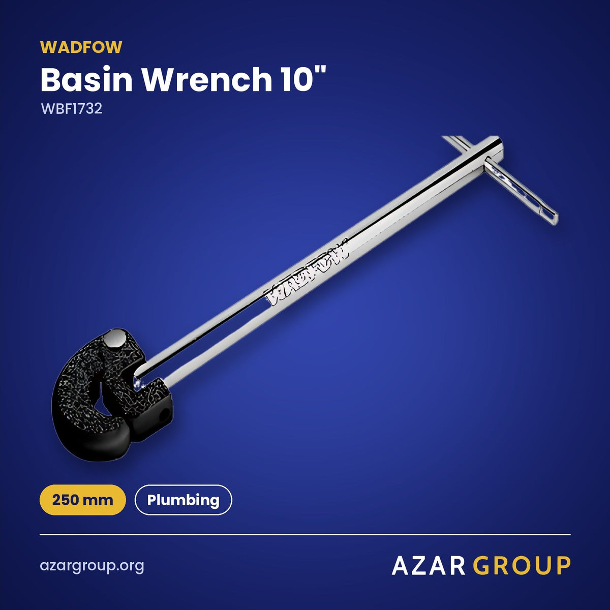 WADFOW WBF1732 Basin Wrench 10" – 250 mm, Plumbing