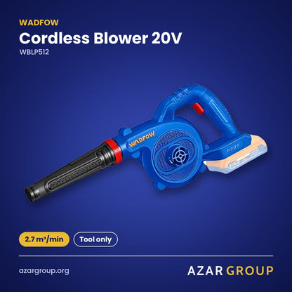 WADFOW WBLP512 Cordless Blower 20V – 2.7 m³/min, Tool only