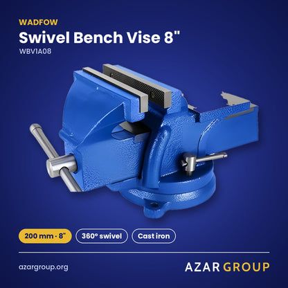 WADFOW WBV1A08 Swivel Bench Vise 8" – 200 mm · 8", 360° swivel, Cast iron