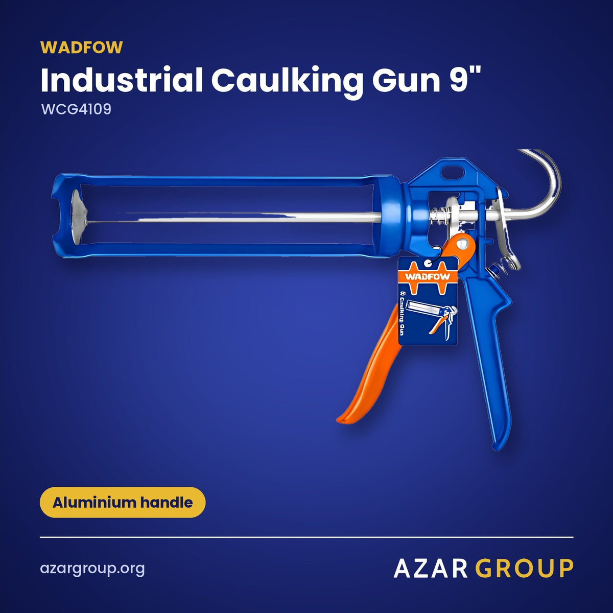 WADFOW WCG4109 Industrial Caulking Gun 9" – Aluminium handle