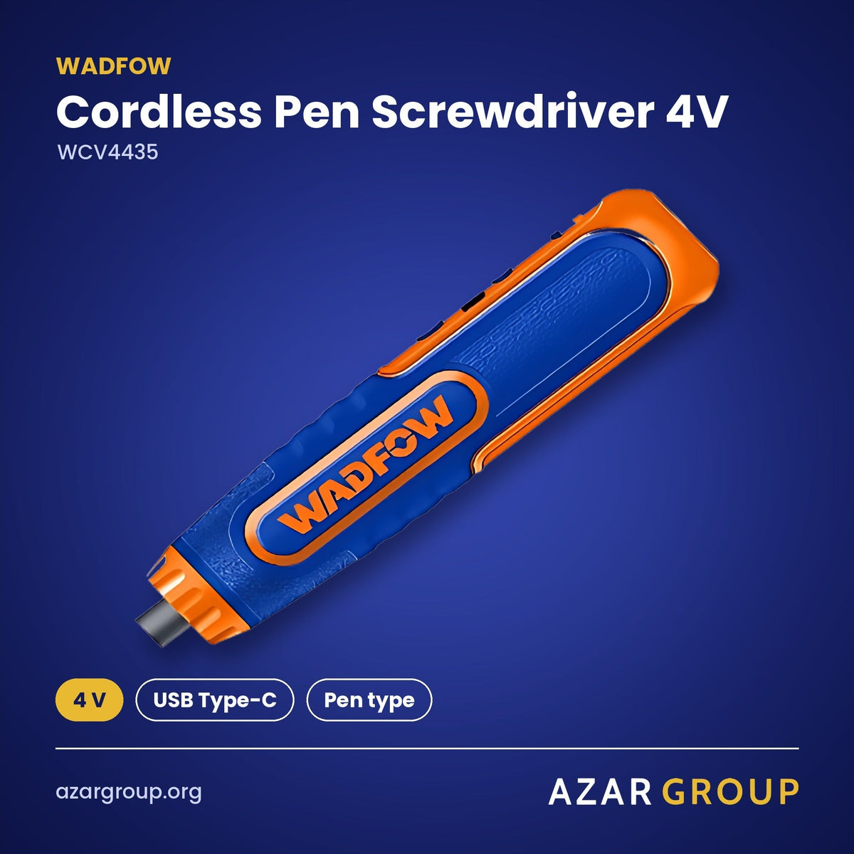 WADFOW WCV4435 Cordless Pen Screwdriver 4V – 4 V, USB Type-C, Pen type