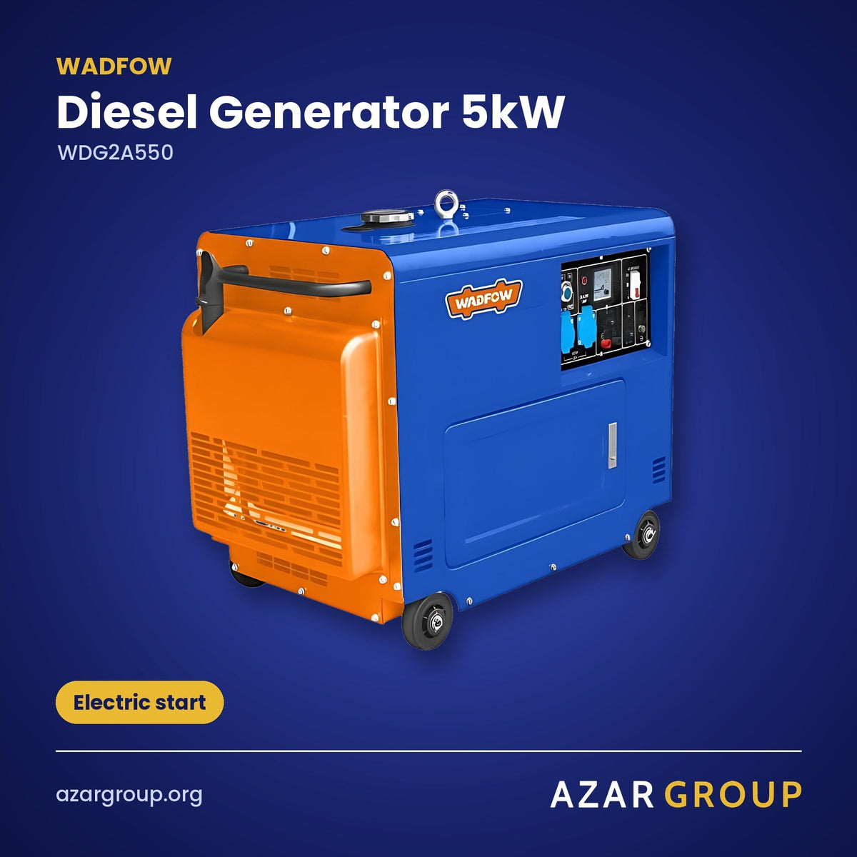WADFOW WDG2A550 Diesel Generator 5kW – Electric start