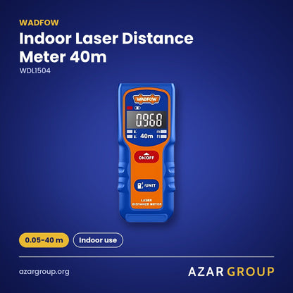 WADFOW WDL1504 Indoor Laser Distance Meter 40m – 0.05-40 m, Indoor use