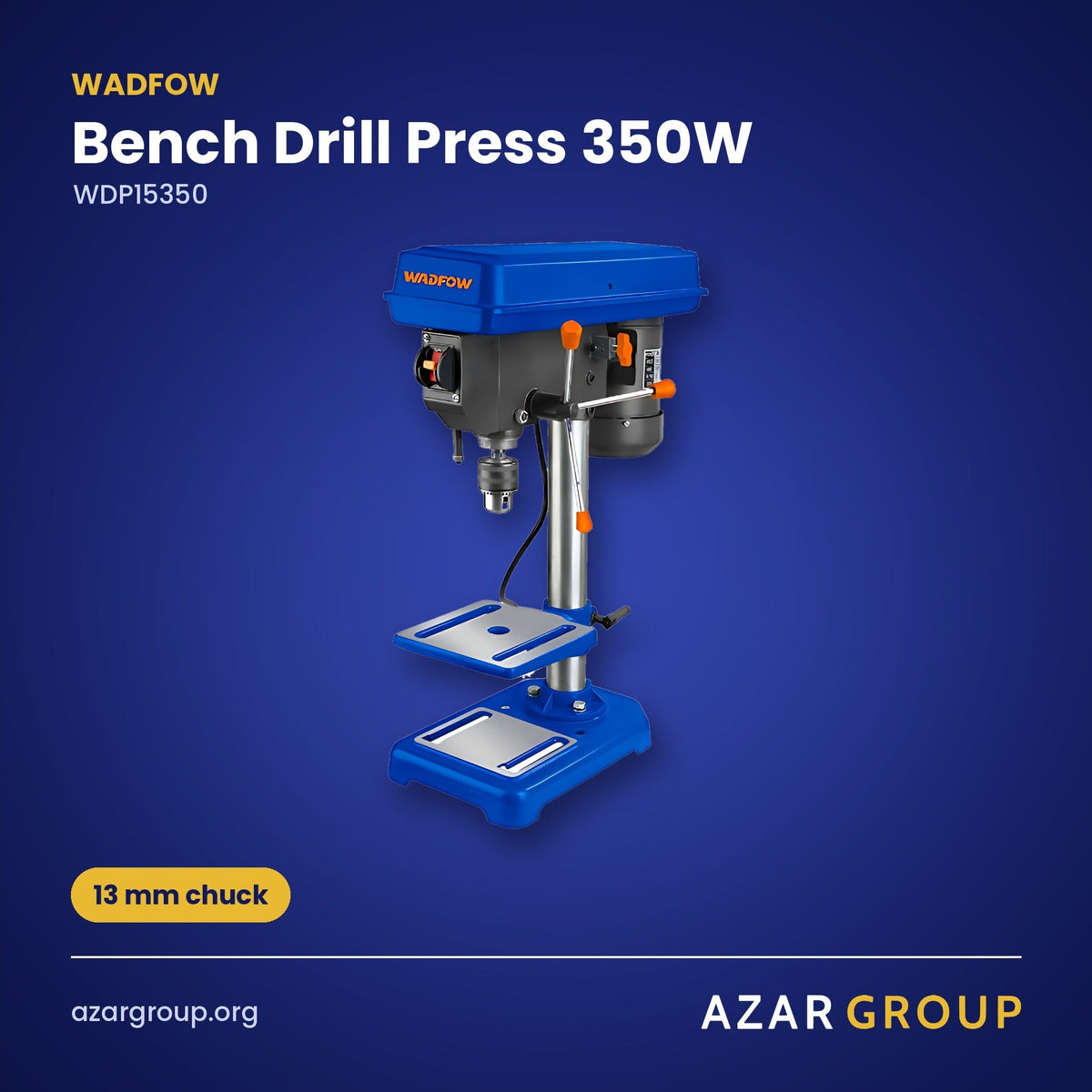 WADFOW WDP15350 Bench Drill Press 350W – 13 mm chuck