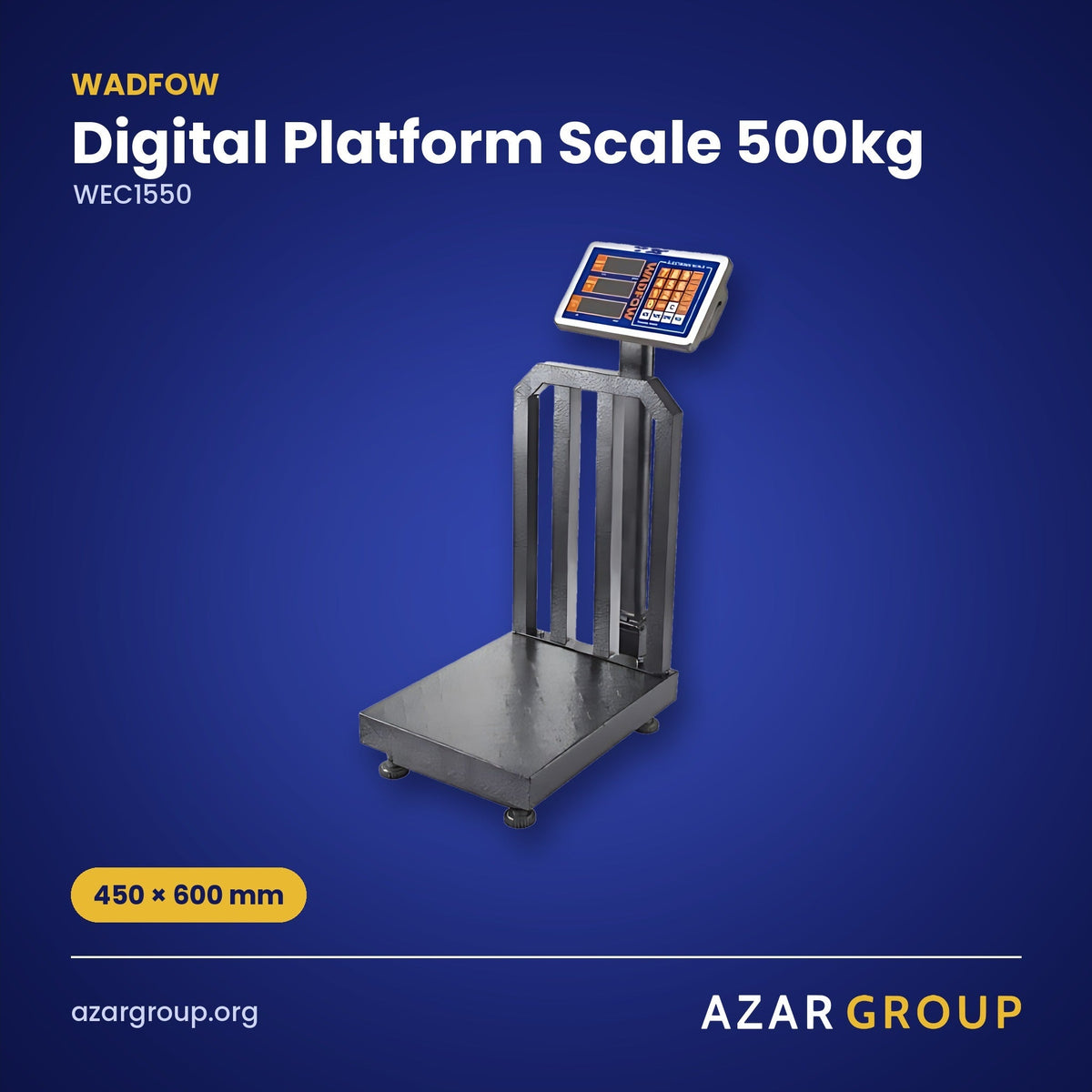 WADFOW WEC1550 Digital Platform Scale 500kg – 450 × 600 mm