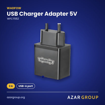WADFOW WFCT552 USB Charger Adapter 5V – 2 A, USB-A port