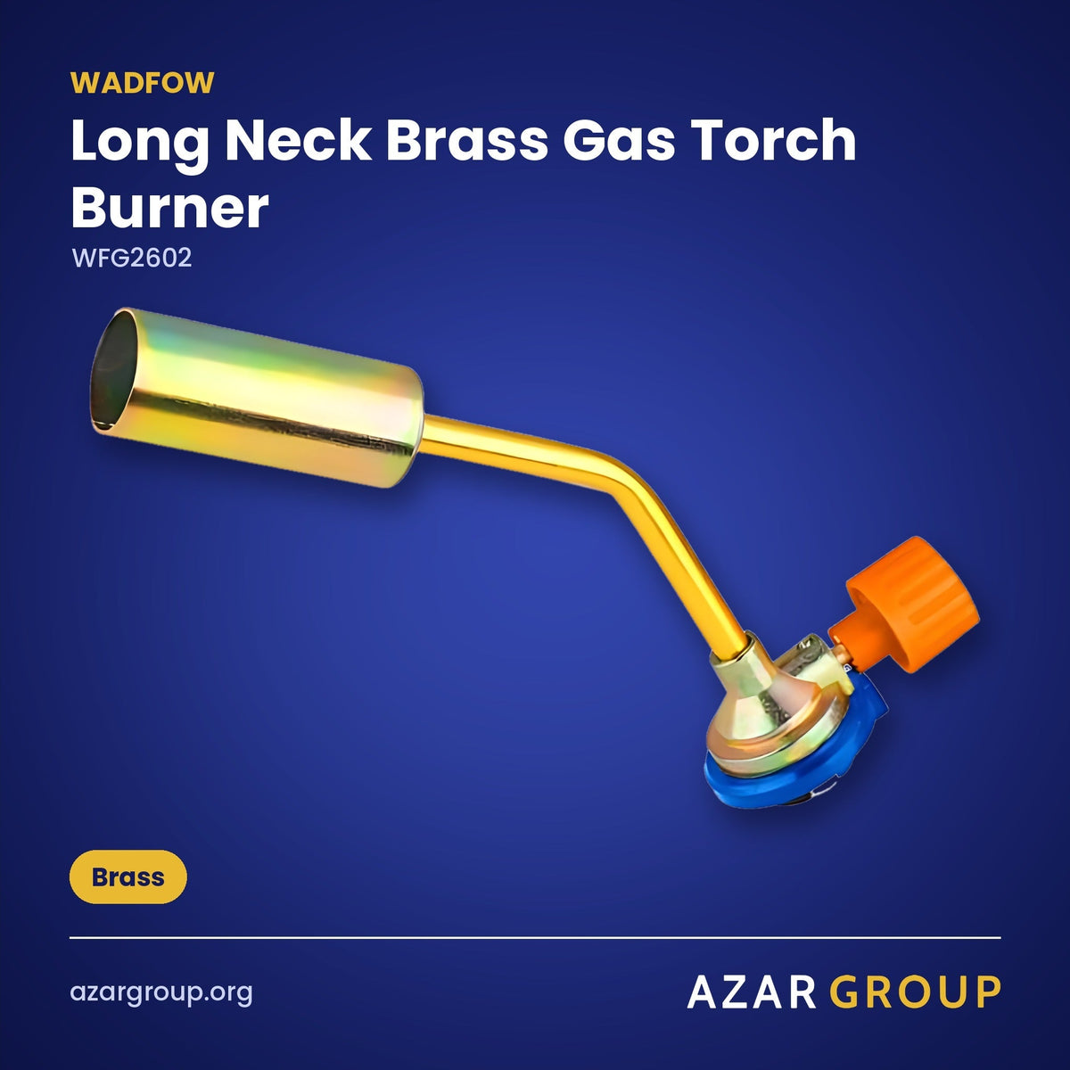 WADFOW WFG2602 Long Neck Brass Gas Torch Burner – Brass