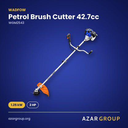 WADFOW WGM2543 Petrol Brush Cutter 42.7cc – 1.25 kW, 2 HP