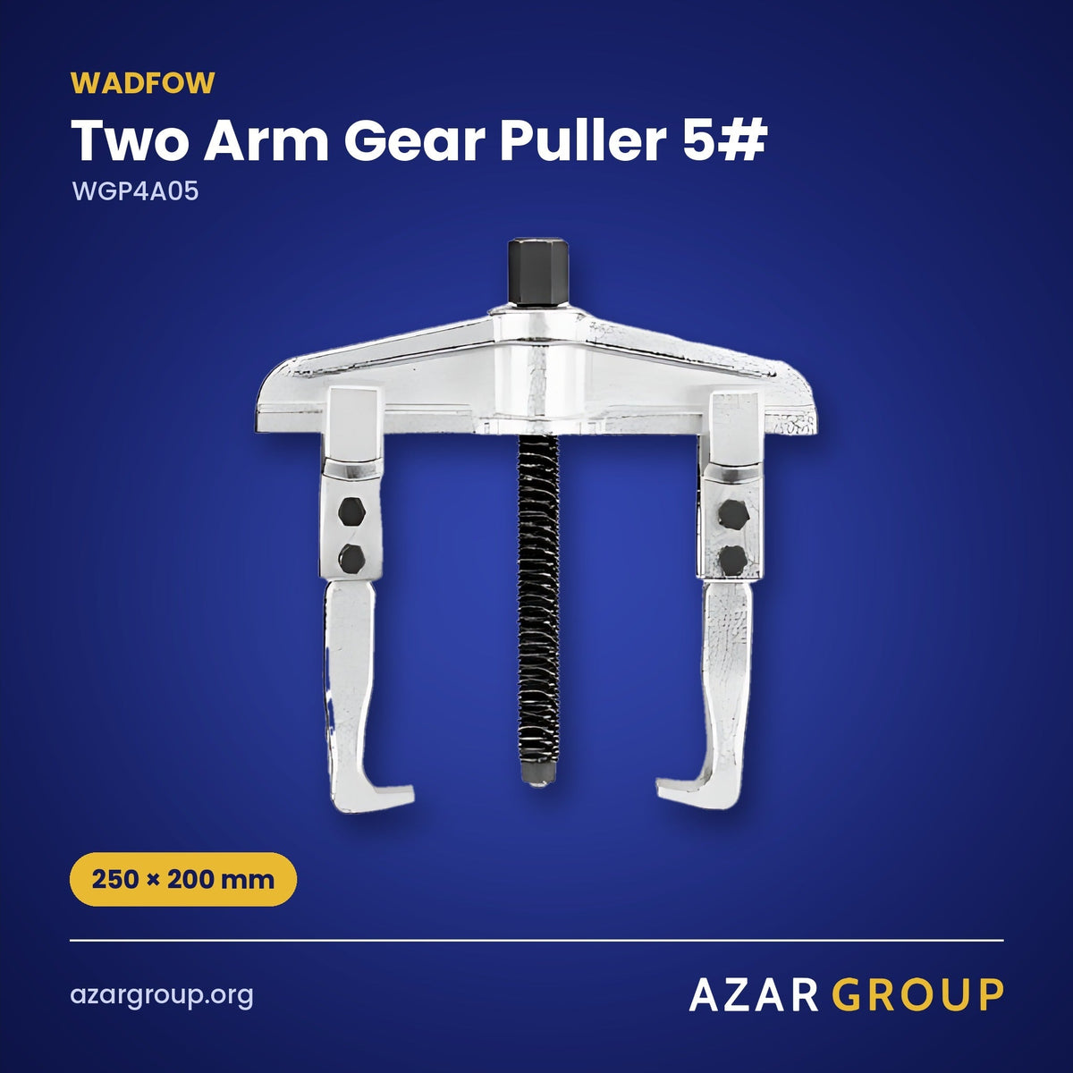 WADFOW WGP4A05 Two Arm Gear Puller 5# – 250 × 200 mm