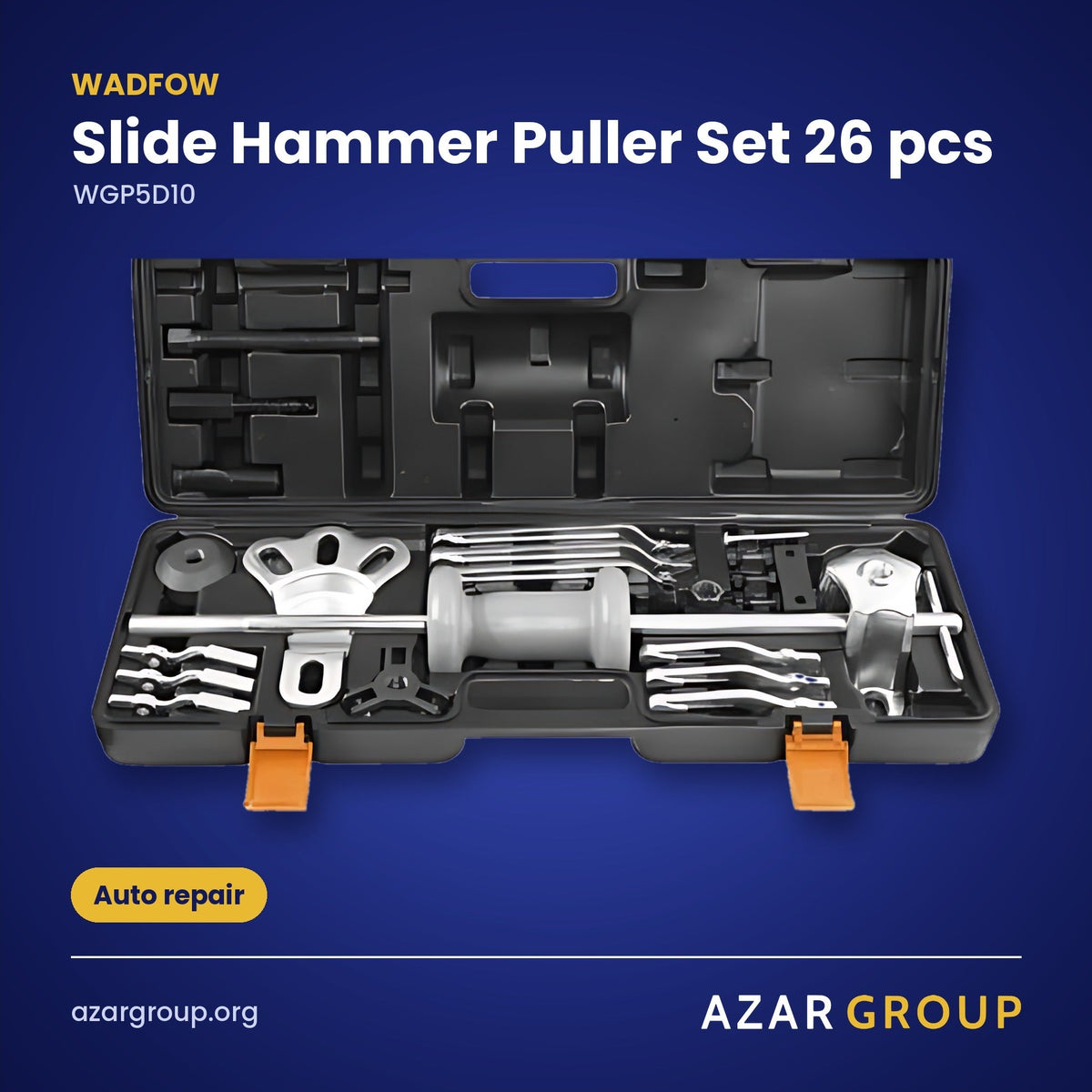 WADFOW WGP5D10 Slide Hammer Puller Set 26 pcs – Auto repair