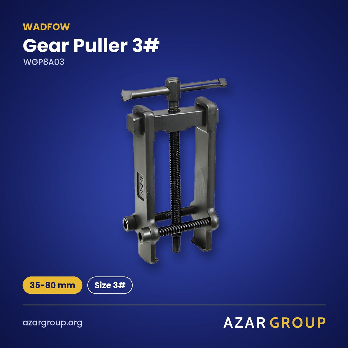 WADFOW WGP8A03 Gear Puller 3# – 35-80 mm, Size 3#