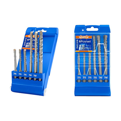 WADFOW WHD6B06 SDS Plus Drill Bit Set 6 pcs