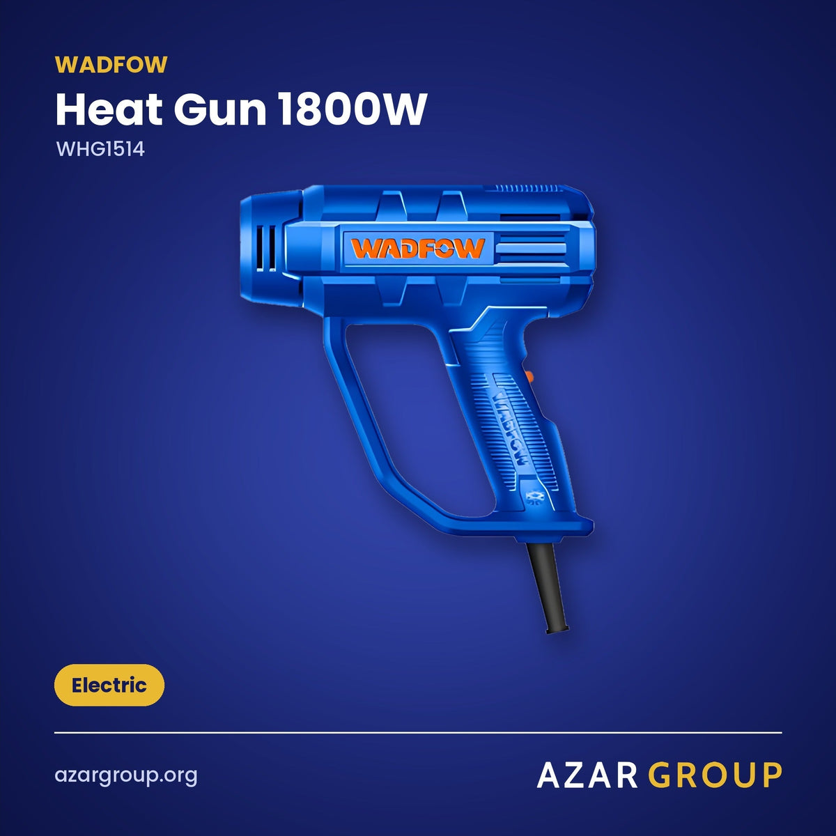WADFOW WHG1514 Heat Gun 1800W – Electric