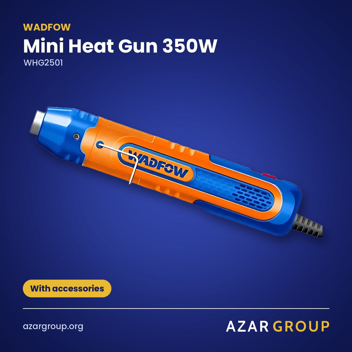 WADFOW WHG2501 Mini Heat Gun 350W – With accessories
