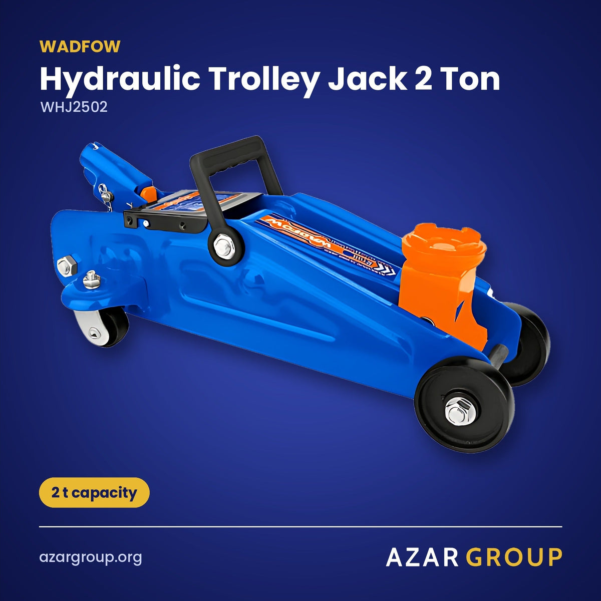 WADFOW WHJ2502 Hydraulic Trolley Jack 2 Ton – 2 t capacity