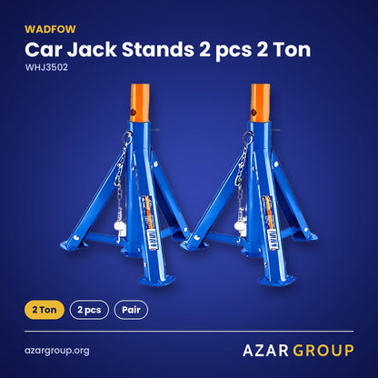 WADFOW WHJ3502 Car Jack Stands 2 pcs 2 Ton – 2 Ton, 2 pcs, Pair