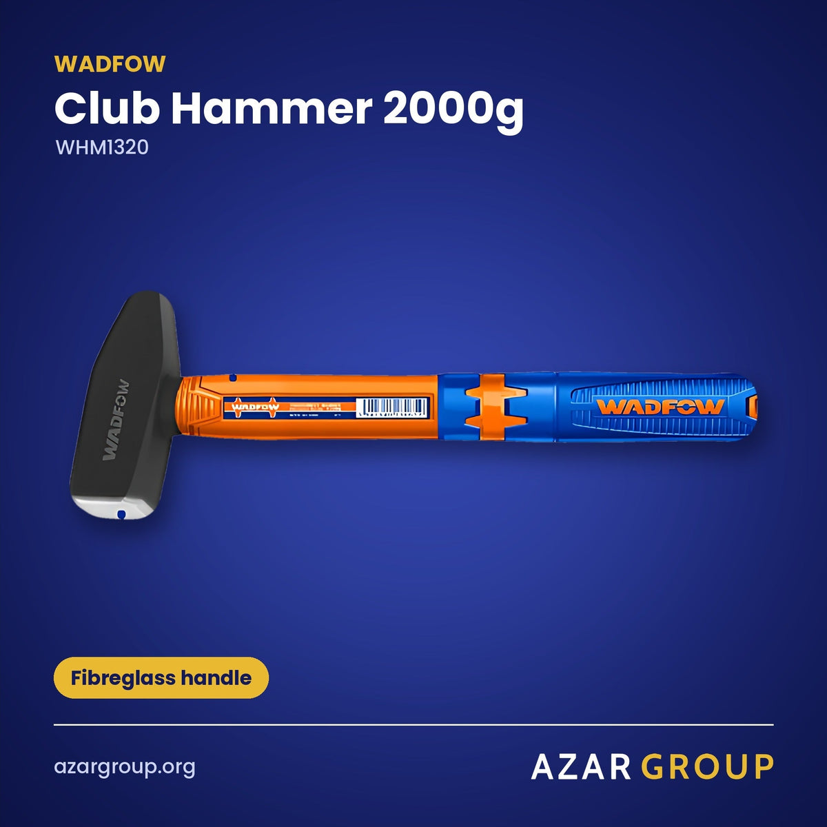 WADFOW WHM1320 Club Hammer 2000g – Fibreglass handle