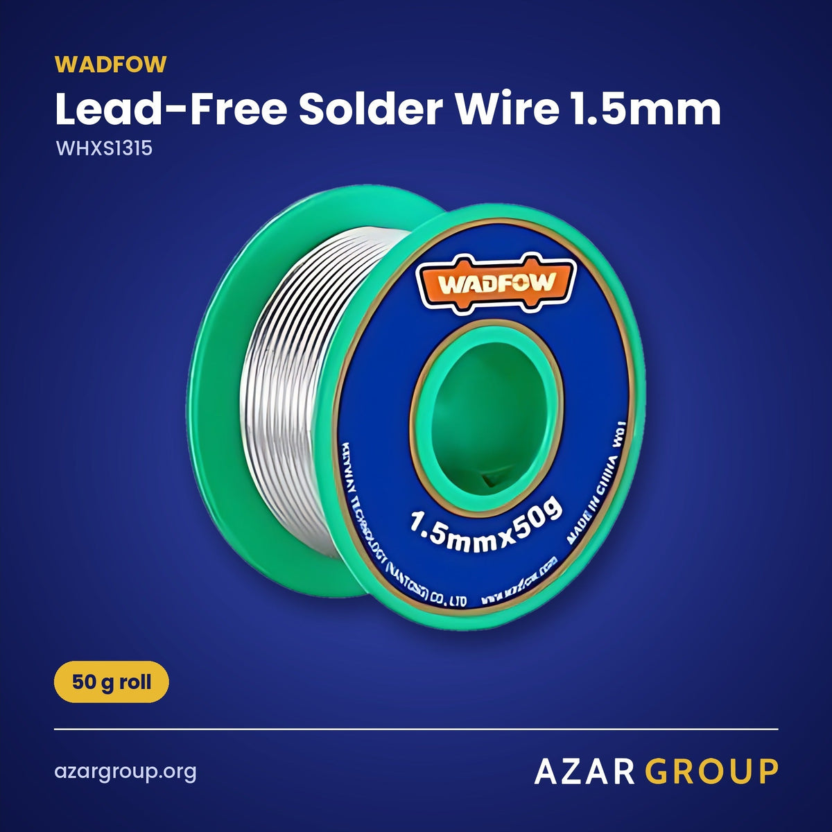 WADFOW WHXS1315 Lead-Free Solder Wire 1.5mm – 50 g roll