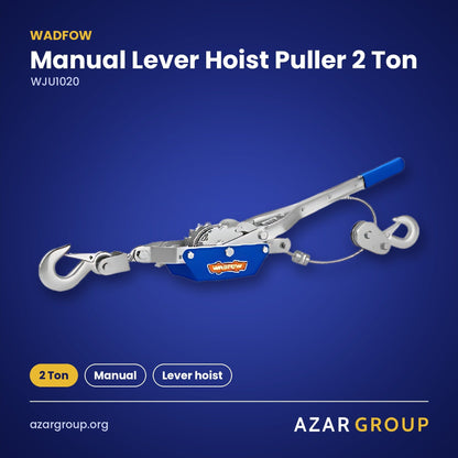 WADFOW WJU1020 Manual Lever Hoist Puller 2 Ton – 2 Ton, Manual, Lever hoist