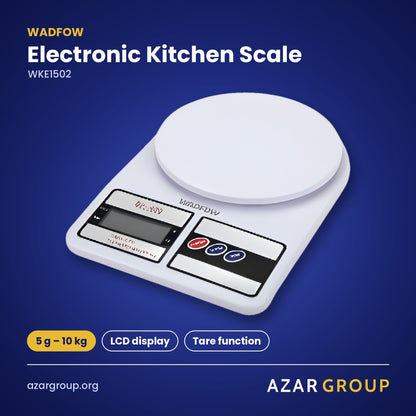 WADFOW WKE1502 Electronic Kitchen Scale – 5 g – 10 kg, LCD display, Tare function