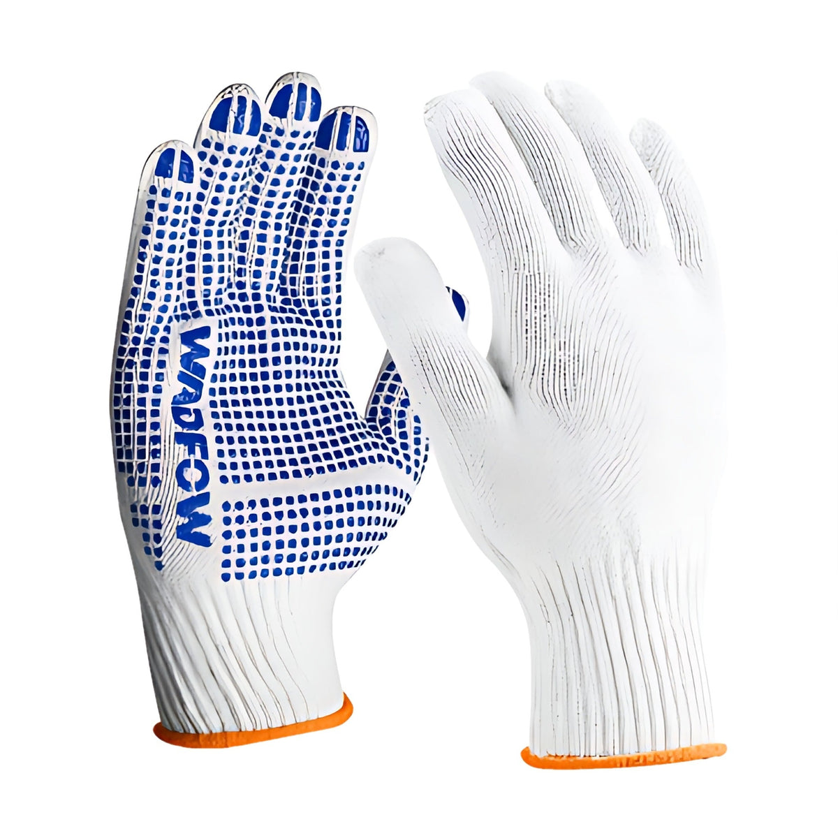 WADFOW WKG1801 PVC Dotted Cotton Gloves Size XL