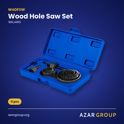 WADFOW WKJ4411 Wood Hole Saw Set – 11 pcs