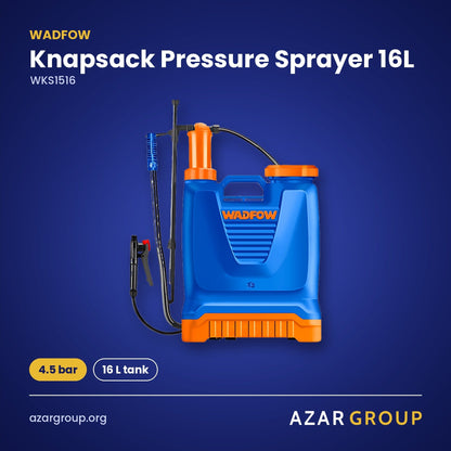 WADFOW WKS1516 Knapsack Pressure Sprayer 16L – 4.5 bar, 16 L tank