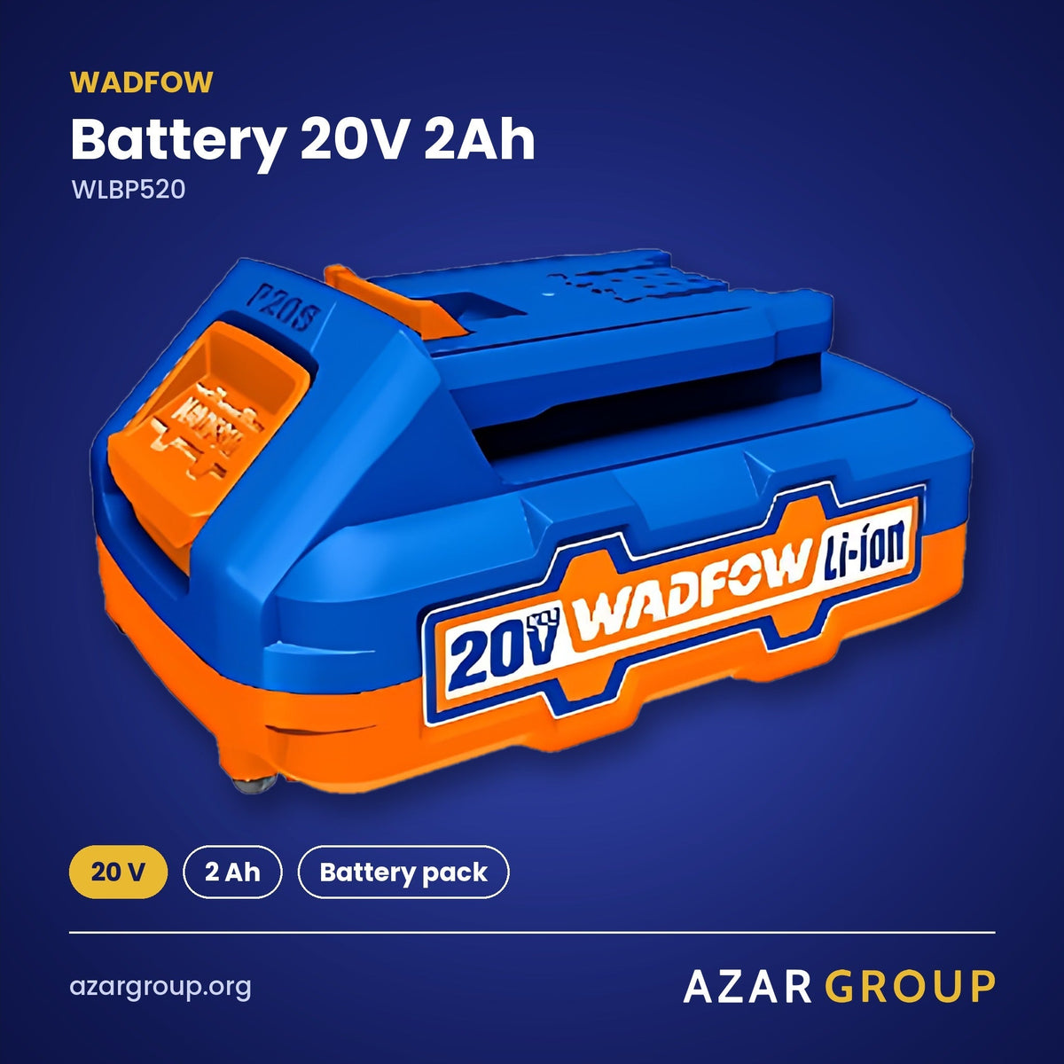 WADFOW WLBP520 Battery 20V 2Ah – 20 V, 2 Ah, Battery pack
