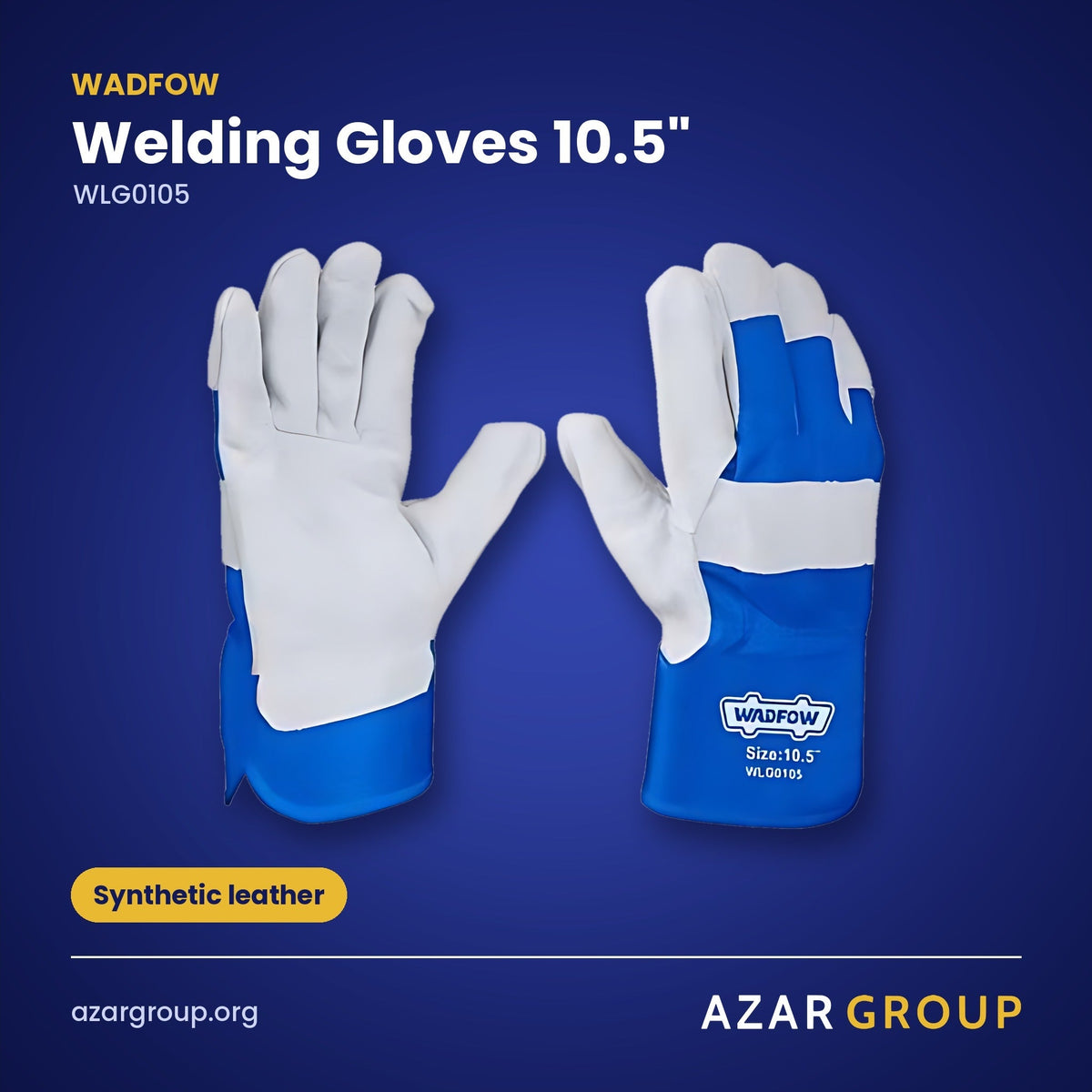 WADFOW WLG0105 Welding Gloves 10.5" – Synthetic leather