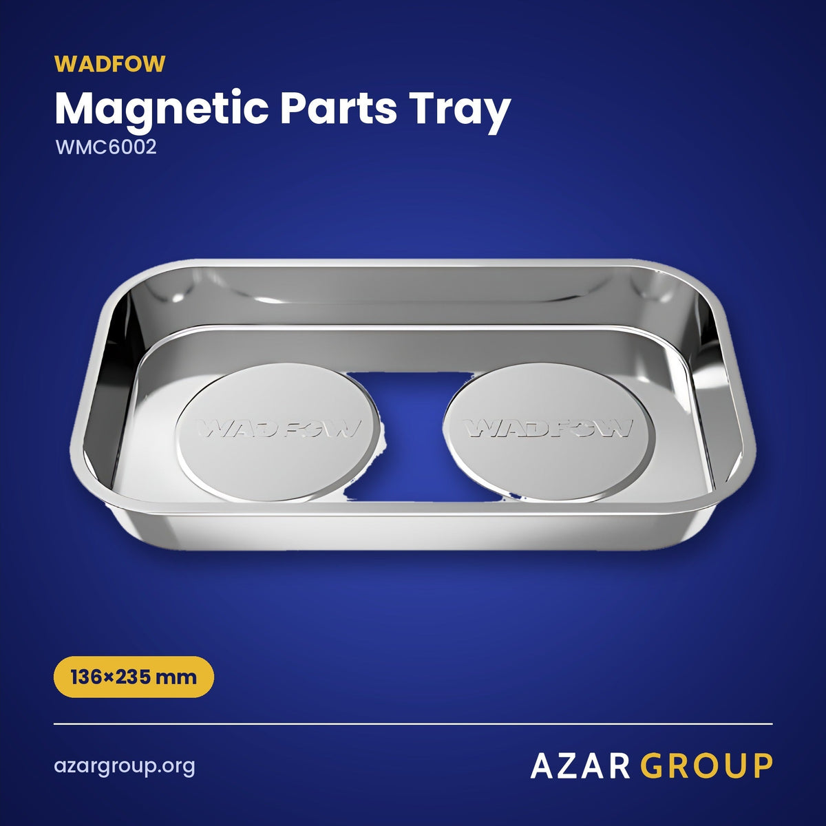 WADFOW WMC6002 Magnetic Parts Tray – 136×235 mm