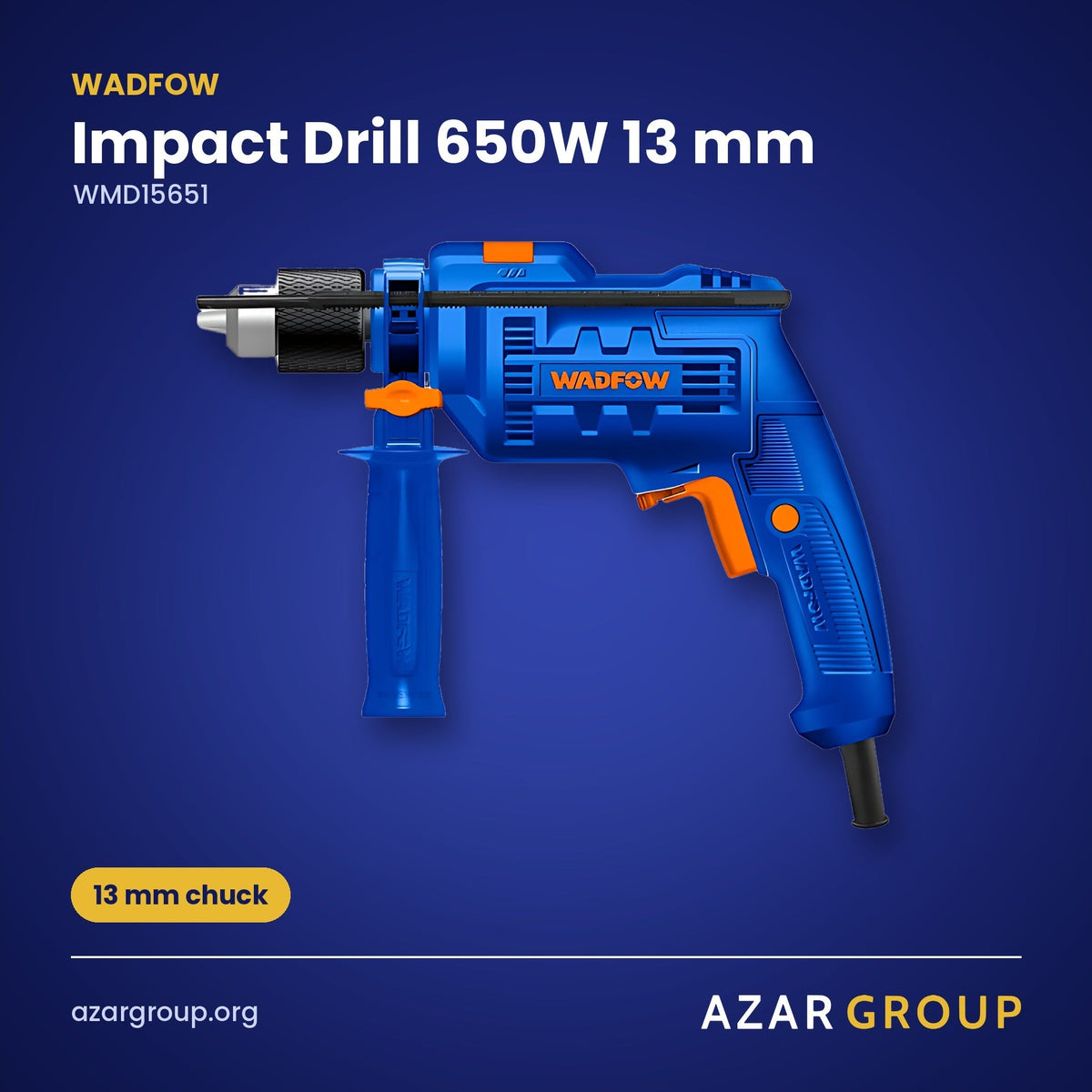 WADFOW WMD15651 Impact Drill 650W 13 mm – 13 mm chuck