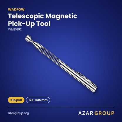 WADFOW WME1602 Telescopic Magnetic Pick-Up Tool – 2 lb pull, 125–635 mm