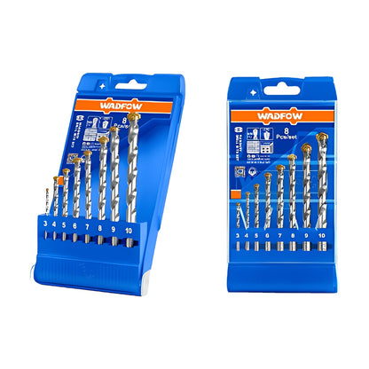 WADFOW WMJ6B08 Masonry Drill Bit Set 8 pcs