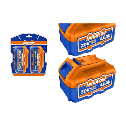 WADFOW WOS240685 Li-ion Battery Set 2 pcs 20V 4.0Ah