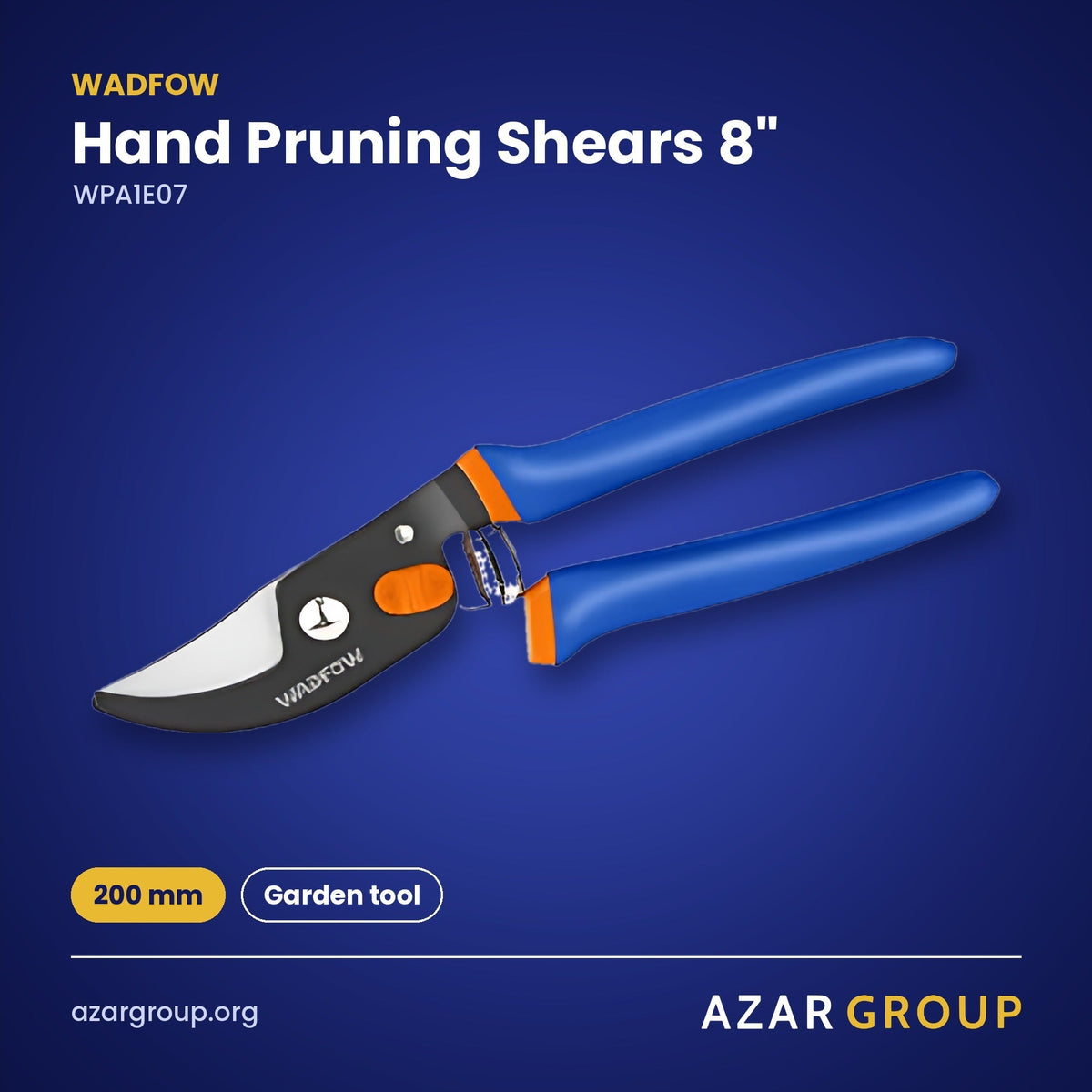 WADFOW WPA1E07 Hand Pruning Shears 8" – 200 mm, Garden tool