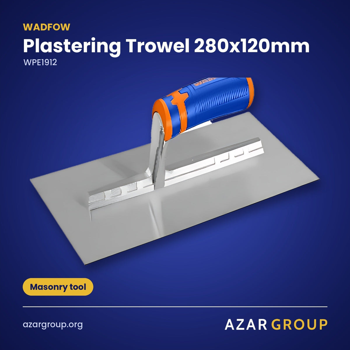 WADFOW WPE1912 Plastering Trowel 280x120mm – Masonry tool