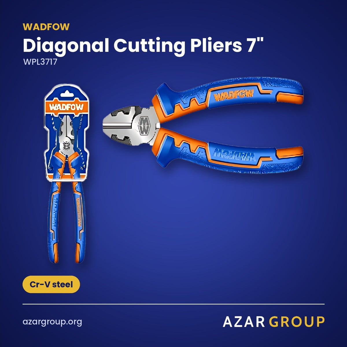WADFOW WPL3717 Diagonal Cutting Pliers 7" – Cr-V steel