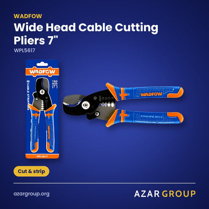 WADFOW WPL5617 Wide Head Cable Cutting Pliers 7" – Cut & strip
